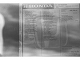 2021 Honda Odyssey EX Window Sticker