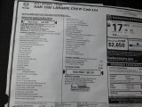 2021 Ram 1500 Laramie Crew Cab 4x4 Window Sticker