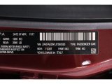 2018 Giulia Color Code for Monza Red Metallic - Color Code: 093