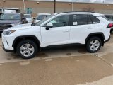 2021 Super White Toyota RAV4 XLE AWD Hybrid #140028163