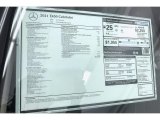 2021 Mercedes-Benz E 450 Cabriolet Window Sticker
