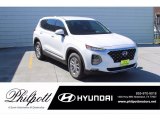 2020 Quartz White Hyundai Santa Fe SEL #140028083