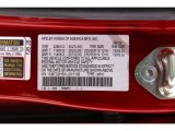2020 RDX Color Code for Performance Red Pearl - Color Code: R568PV