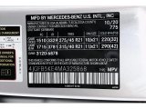 2021 GLE Color Code for Iridium Silver Metallic - Color Code: 775