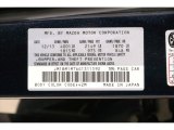 2016 MAZDA3 Color Code for Deep Crystal Blue Mica - Color Code: 42M
