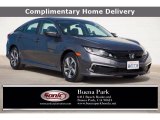 2019 Sonic Gray Pearl Honda Civic LX Sedan #140201333