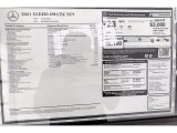 2021 Mercedes-Benz GLE 450 4Matic Window Sticker