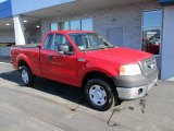 Bright Red Ford F150 in 2008
