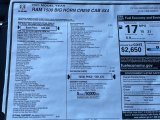 2021 Ram 1500 Big Horn Crew Cab 4x4 Window Sticker