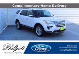 2018 White Platinum Ford Explorer Limited 4WD #140252115