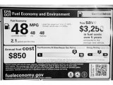 2021 Honda Accord EX Hybrid Info Tag