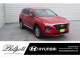 2020 Calypso Red Hyundai Santa Fe SE #140306019