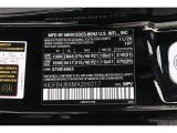 2021 GLE Color Code for Obsidian Black Metallic - Color Code: 197