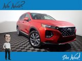 2019 Lava Orange Hyundai Santa Fe Limited AWD #140332571