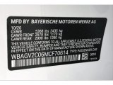 2021 8 Series Color Code for Alpine White - Color Code: 300