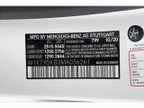 2021 AMG GT Color Code for designo Diamond White Metallic - Color Code: 799