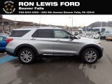 2021 Iconic Silver Metallic Ford Explorer Limited 4WD #140381119