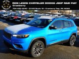 2021 Hydro Blue Pearl Jeep Cherokee Latitude Lux 4x4 #140381151