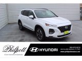 2020 Quartz White Hyundai Santa Fe SEL #140381252