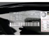 2020 SLC Color Code for Black - Color Code: 040