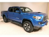 2018 Blazing Blue Pearl Toyota Tacoma TRD Sport Double Cab 4x4 #140450548