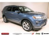2018 Blue Metallic Ford Explorer Limited 4WD #140450540