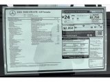 2021 Mercedes-Benz E 450 4Matic All-Terrain Wagon Window Sticker