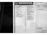 2021 Honda HR-V LX Window Sticker