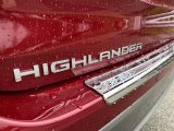 2021 Toyota Highlander Hybrid Platinum AWD Marks and Logos