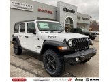 2021 Bright White Jeep Wrangler Unlimited Willys 4x4 #140504563