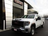 2020 Summit White GMC Sierra 2500HD Double Cab 4WD Chassis Utility Truck #140515120