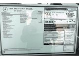 2021 Mercedes-Benz GLB AMG 35 4Matic Window Sticker