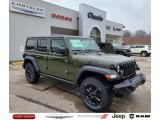 2021 Sarge Green Jeep Wrangler Unlimited Willys 4x4 #140568724