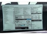 2021 BMW 5 Series 540i Sedan Window Sticker