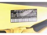 2020 CLA Color Code for Sun Yellow - Color Code: 914