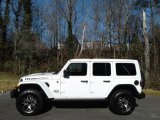 2021 Bright White Jeep Wrangler Unlimited Rubicon 4x4 #140618680