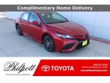 2021 Supersonic Red Toyota Camry SE #140624028