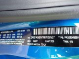 2021 Giulia Color Code for Misano Blue Metallic - Color Code: 756