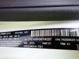 2021 Giulia Color Code for Alfa White - Color Code: 411