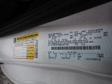 2021 Ranger Color Code for Oxford White - Color Code: YZ