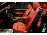 2018 BMW 4 Series 440i xDrive Convertible Coral Red Interior