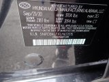 2020 Elantra Color Code for Portofino Gray - Color Code: 2G