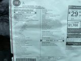 2020 Fiat 124 Spider Lusso Roadster Window Sticker