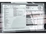 2021 Mercedes-Benz GLC 300 4Matic Window Sticker