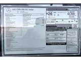 2021 Mercedes-Benz E 450 4Matic Sedan Window Sticker