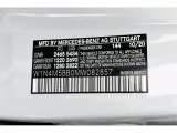 2021 GLB Color Code for Digital White Metallic - Color Code: 144