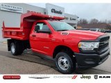2020 Flame Red Ram 3500 Tradesman Regular Cab 4x4 Dump Truck #140682661