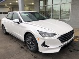 2021 Hyper White Hyundai Sonata SEL Hybrid #140682505