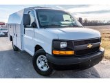 2016 Summit White Chevrolet Express Cutaway 3500 Service Utility Truck #140715541