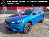 2021 Hydro Blue Pearl Jeep Cherokee Latitude Lux 4x4 #140729084